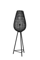 Light & Living Yumi zwart vloerlamp (Hoogte: 128 cm)