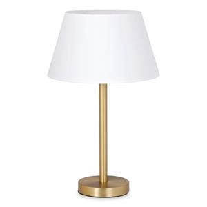 Home sweet home tafellamp Stick messing & lampenkap Largo - wit