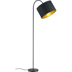 TRIO Industriële Vloerlamp Hostel - Metaal - Zwart - Staande lamp woonkamer - Luxere