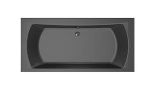Xenz Robijn bad 190x90cm ebony met rand van 2,5cm