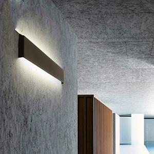 huismerk Moderne minimalistische woonkamer hal trap schans LED muur lamp creatieve decoratie verlichting lampenkap kleur: zwart-15cm 6W (wit licht)