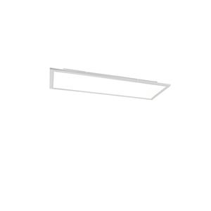 QAZQA Deckenleuchte Stahl 80 cm inkl. LED mit Fernbedienung - Live