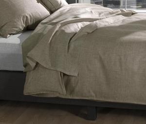 Zo!Home Laken Lino sheet Palm Taupe 160 x 290 cm