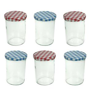 Cosy & Trendy 6x stuks voorraadpotten/inmaakpotten met schroefdop 440 mlÂ - weckpotten/conservenpottenÂ