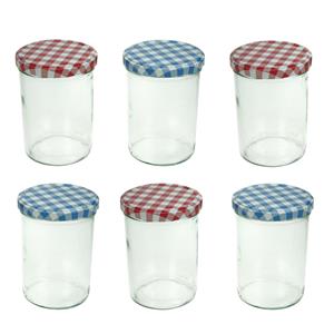 Cosy & Trendy 6x stuks voorraadpotten/inmaakpotten met schroefdop 440 mlÂ - weckpotten/conservenpottenÂ