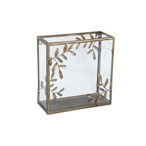 Ptmd Collection Marlie Windlicht  32 x 14 x 32 cm  Metaal  Goud