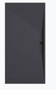 Sanifun douchebak Stone Side Anthraciet Slate 120 x 90 P.