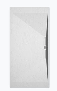 Sanifun douchebak Stone Side White Slate 120 x 90 P.