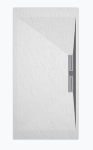 Sanifun douchebak Stone Side White Slate 120 x 90 S.