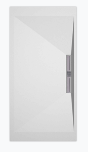 Sanifun douchebak Stone Side White Smooth 120 x 90 S.