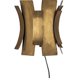 BePureHome COURSE WANDLAMP METAAL ANTIQUE BRASS