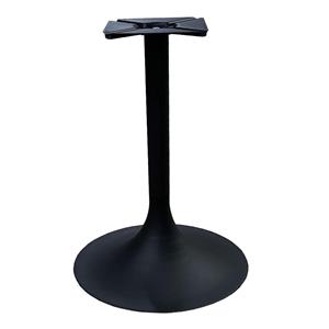 Furniture Legs Europe Zwarte tulip tafelpoot met trompet voet hoogte 72 cm