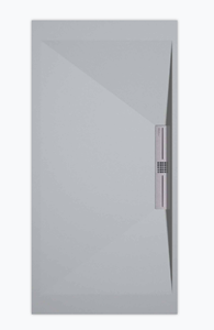 Sanifun douchebak Stone Side Gray 7035 Smooth 120 x 90 S.