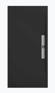 Sanifun douchebak Stone Side Black Smooth 120 x 90 S.