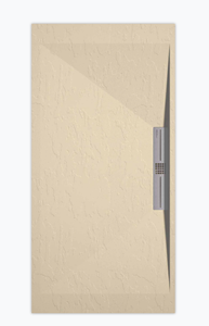 Sanifun douchebak Stone Side Cream Slate 120 x 90 S.