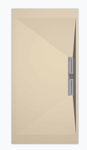 Sanifun douchebak Stone Side Cream Smooth 120 x 90 S.