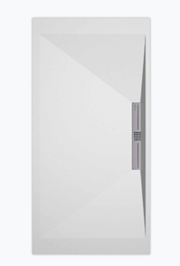 Sanifun douchebak Stone Side White Smooth 120 x 70 S.