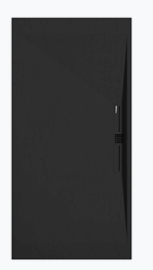 Sanifun douchebak Stone Side Black Slate 120 x 70 P.
