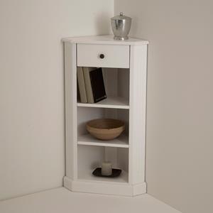 LA REDOUTE INTERIEURS Hoekkast in gelakt wit, Authentic Style