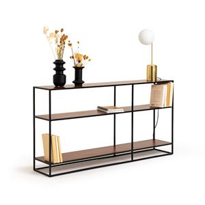 LA REDOUTE INTERIEURS Console-wandrek in notenhout en metaal, Watford