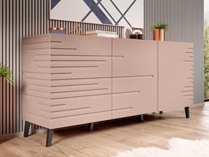 Mobistoxx Dressoir DORY 3 deuren roze
