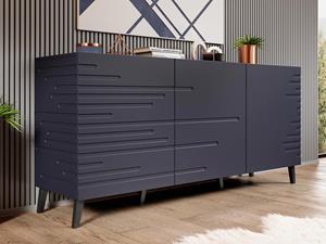 Mobistoxx Dressoir DORY 3 deuren grijs