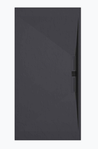 Sanifun douchebak Stone Side Anthraciet Slate 120 x 80 P.