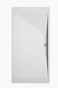 Sanifun douchebak Stone Side White Slate 120 x 80 P.