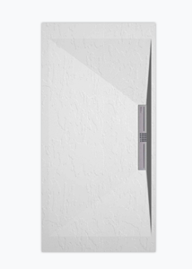 Sanifun douchebak Stone Side White Slate 120 x 80 S.