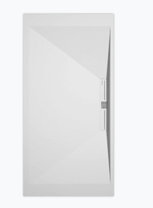 Sanifun douchebak Stone Side White Smooth 120 x 80 P.