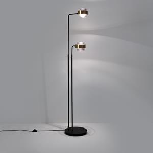 LA REDOUTE INTERIEURS Staande lamp met 2 armen, glas en metaal, Botello