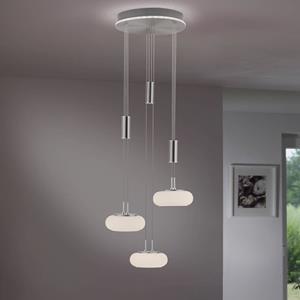 Paul Neuhaus 3-lichts hanglamp Q-Etienne metaal rond 2078-55