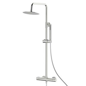 Boss & Wessing Regendoucheset  Rise Opbouw Incl. Glijstang RVS Look