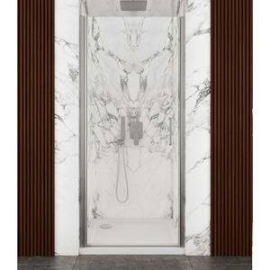 Lacus Nisdeur  Giglio Evo 1 Klapdeur 70x200 Cm Helder Glas Chroom