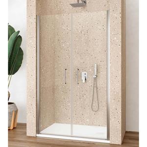 Lacus Nisdeur  Giglio Evo Saloon 2 Klapdeuren 70x200 Cm Helder Glas Chroom