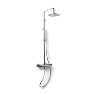Bongio Regendoucheset Luxe  Squadra Thermostatisch Opbouw met Handdouche Chroom