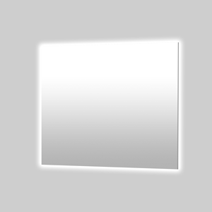 Balmani Giro rechthoekig badkamerspiegel 75 x 65 cm met spiegelverlichting