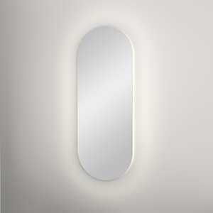 Balmani Giro Oval ovaal badkamerspiegel 42 x 110 cm met spiegelverlichting en -verwarming