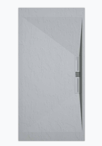 Sanifun douchebak Stone Side Gray 7035 Slate 120 x 80 P.