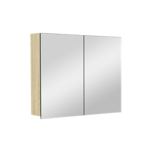 Balmani Lucida spiegelkast 90 x 72 cm verweerd eiken