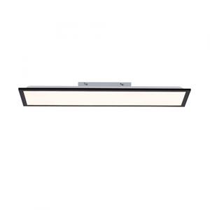 Paul Neuhaus Plafondlamp Flat 80 x 25 cm zwart