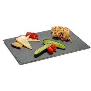 BigBuy Home Tablett Für Snacks Schwarz Tafel 30 X 0,5 X 20 Cm