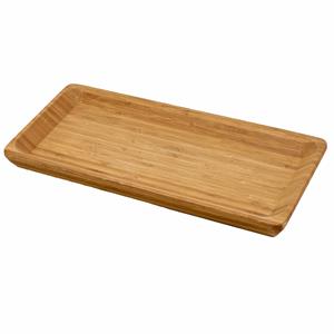 Bamboe houten tapas serveerplankje 25 x 13 cm rechthoekig - Borrelplank/serveerplank/kaasplankjes