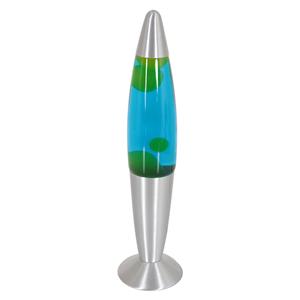 Mexlite Volcan Lavalamp Staal/blauw