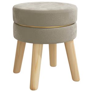 vidaXL Hocker Donkergrijs