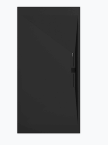 Sanifun douchebak Stone Side Black Smooth 120 x 80 P.