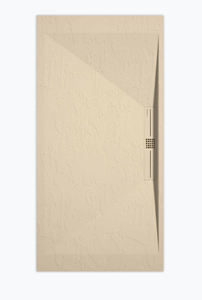Sanifun douchebak Stone Side Cream Slate 120 x 80 P.