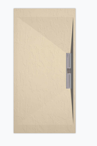 Sanifun douchebak Stone Side Cream Slate 120 x 80 S.