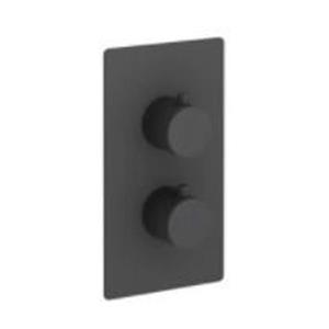 Fortifura Calvi Thermostatische Inbouwkraan - met inbouwdeel - mat zwart SW721167