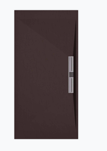 Sanifun douchebak Stone Side Chocolate Slate 120 x 80 S.